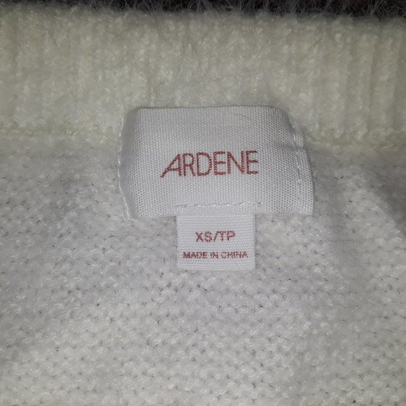 Ardene White Fuzzy Off The Shoulder Top | XS - Picture 7 of 7